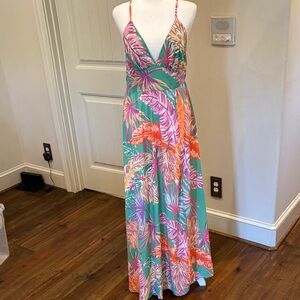 Flying Tomato Multicolor Tropical Maxi Dress